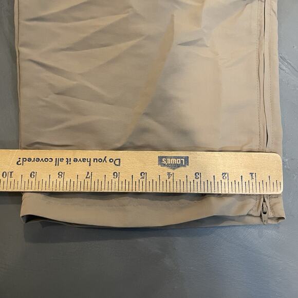 Cabela’s Convertible Cargo Pants Men 42x30 Belted Classic Fit Ankle Zip Tan - Picture 5 of 9